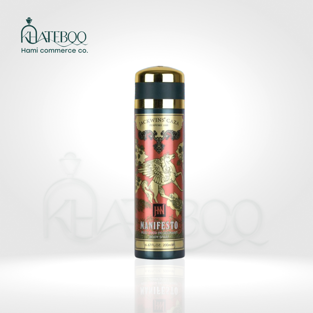 اسپری خوشبوکننده بدن جکوین رایحه عطر مردانه زرجوف مفیستو Manifesto