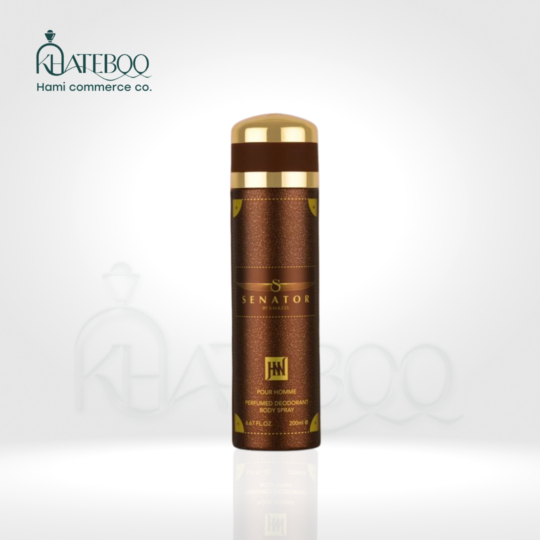 اسپری خوشبوکننده بدن جکوین رایحه عطر مردانه SENATOR