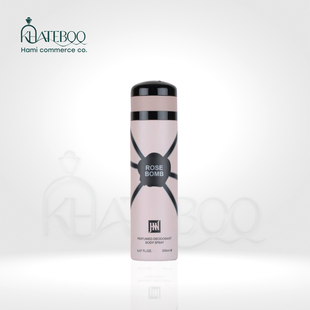 اسپری خوشبوکننده بدن جکوین رایحه عطر زنانه Rose Bomb